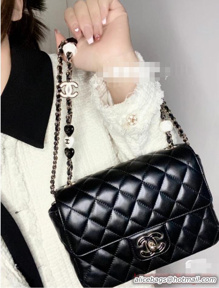 Famous Brand Chanel CLUTCH WITH CHAIN A23P BLACK