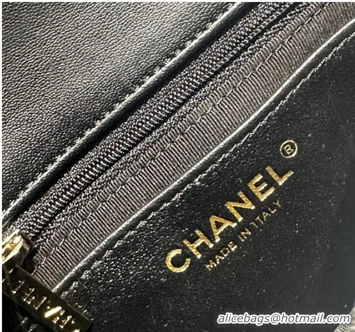 Famous Brand Chanel CLUTCH WITH CHAIN A23P BLACK