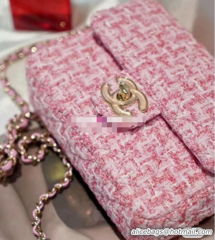 Top Quality Chanel CLUTCH WITH CHAIN A23P PINK