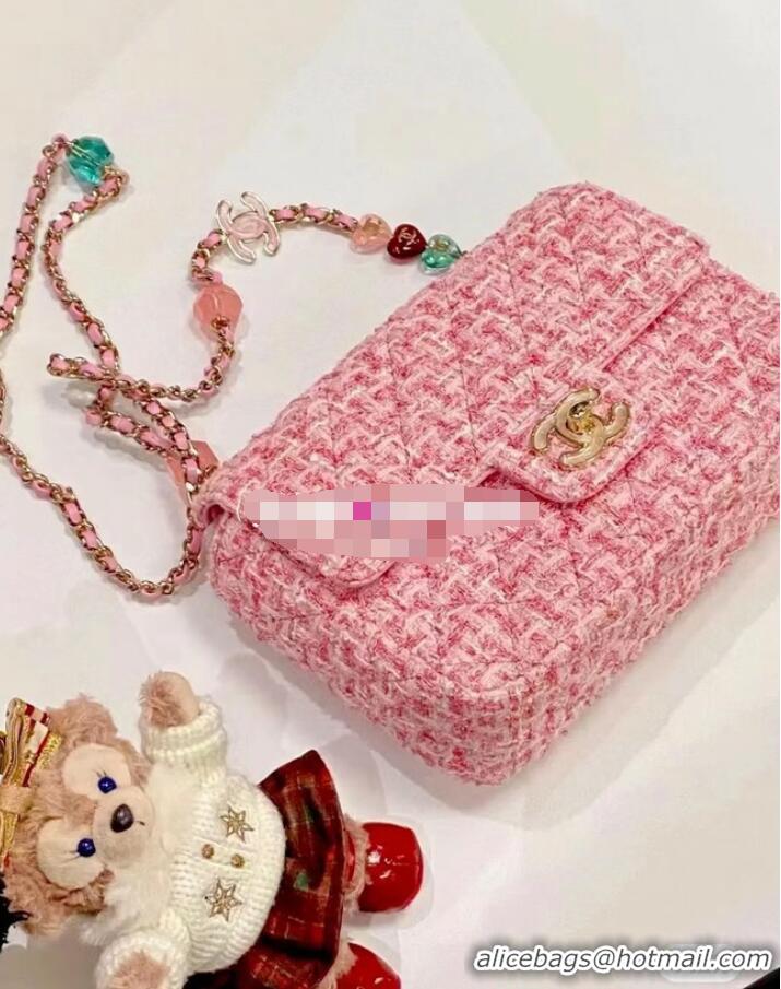 Top Quality Chanel CLUTCH WITH CHAIN A23P PINK