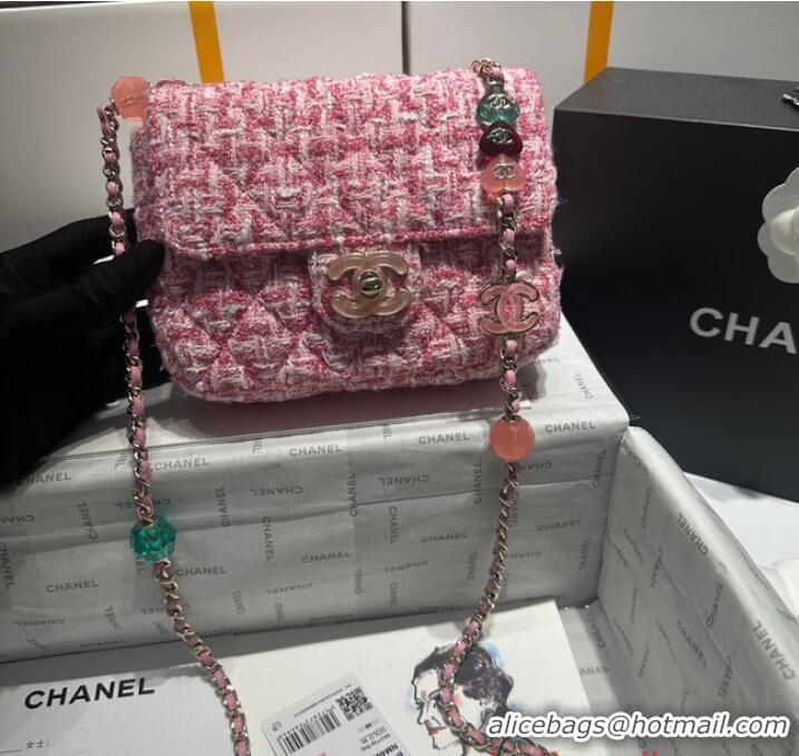 Top Quality Chanel CLUTCH WITH CHAIN A23P PINK