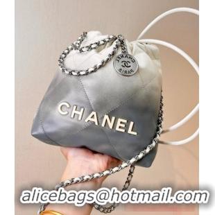 Good Product CHANEL 22 MINI HANDBAG AS3980 White & Silver