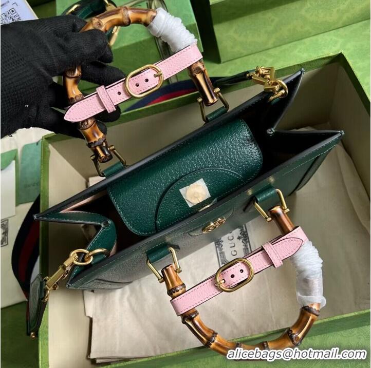 Buy Discount Gucci Diana small tote bag 702721 Green