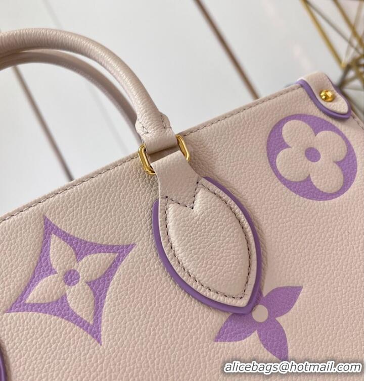 Grade Design Louis Vuitton OnTheGo MM M45595 Beige&Light purple