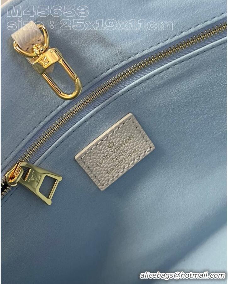 Famous Brand Louis Vuitton ONTHEGO PM M24533 Beige&Light blue