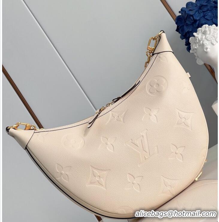 New Style Louis Vuitton Monogram Empreinte Loop Hobo M46739 White