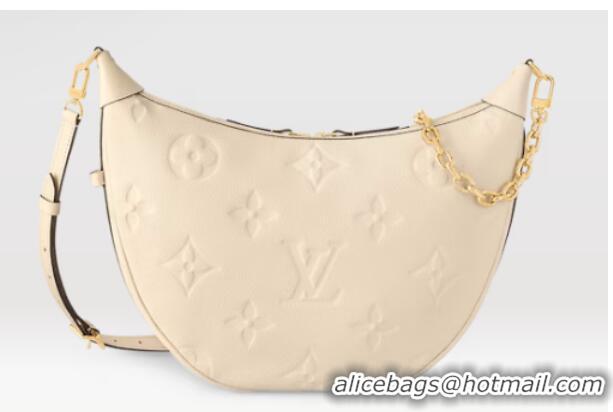 New Style Louis Vuitton Monogram Empreinte Loop Hobo M46739 White