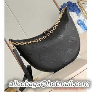 Super Quality Louis Vuitton Monogram Empreinte Loop Hobo M46739 Black