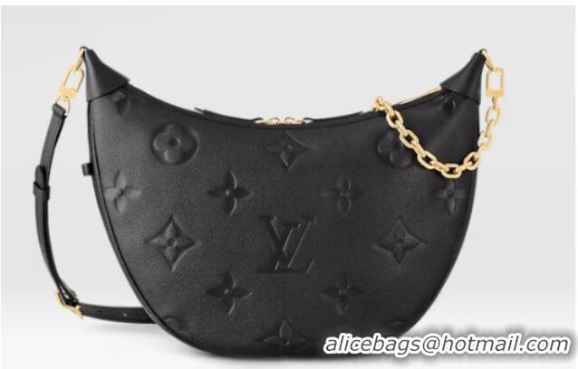 Super Quality Louis Vuitton Monogram Empreinte Loop Hobo M46739 Black