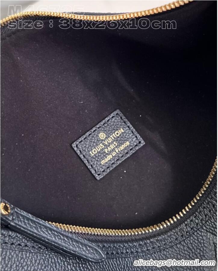 Super Quality Louis Vuitton Monogram Empreinte Loop Hobo M46739 Black