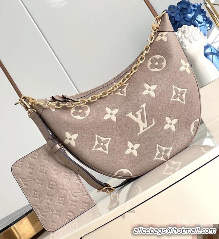 Reasonable Price Louis Vuitton Loop Hobo M46739 Tourterelle Gray