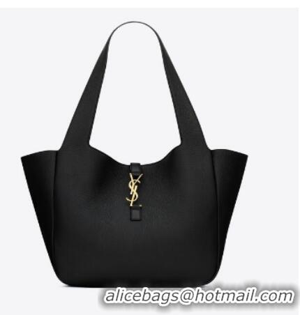 Buy Grade SAINT LAURENT BEA IN GRAINED LEATHER BEA 763435 Black