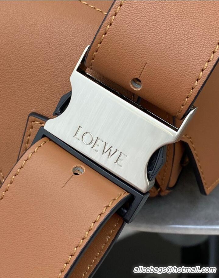 Promotional Loewe Small Classic Leather Puzzle Fanny Pack 02963 Brown