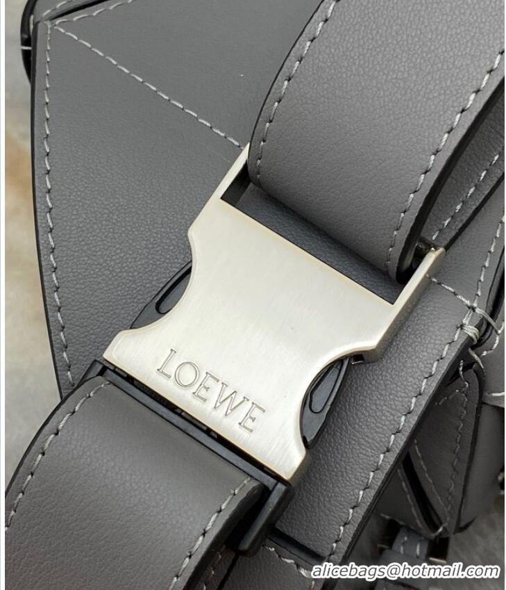 Promotional Loewe mini Classic Leather Puzzle Fanny Pack 02948 Gray