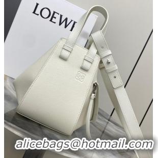 Most Popular Loewe Classic Soft grain cow leather Hammock bag 46622 White