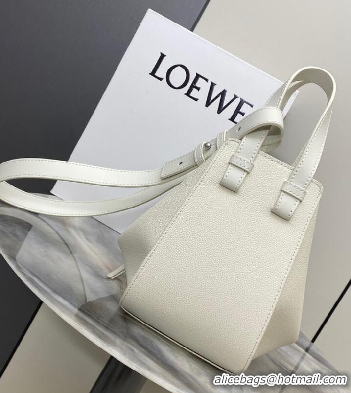 Most Popular Loewe Classic Soft grain cow leather Hammock bag 46622 White