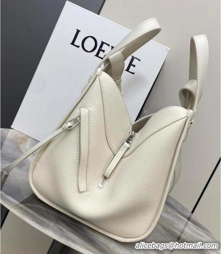 Most Popular Loewe Classic Soft grain cow leather Hammock bag 46622 White