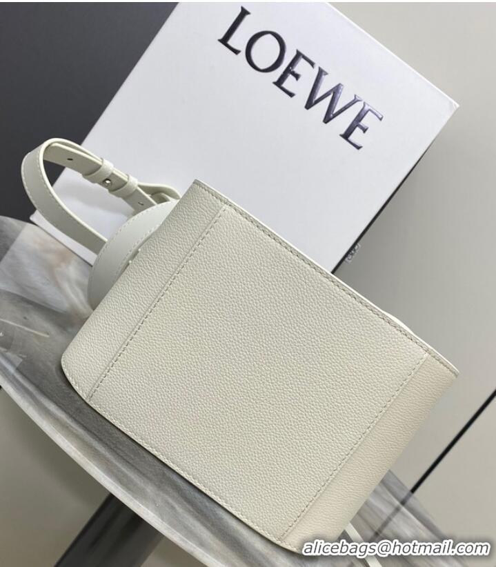 Most Popular Loewe Classic Soft grain cow leather Hammock bag 46622 White