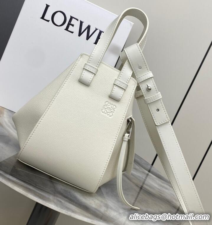 Most Popular Loewe Classic Soft grain cow leather Hammock bag 46622 White