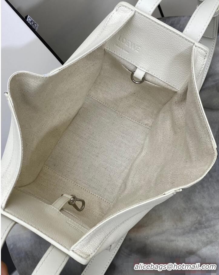 Most Popular Loewe Classic Soft grain cow leather Hammock bag 46622 White