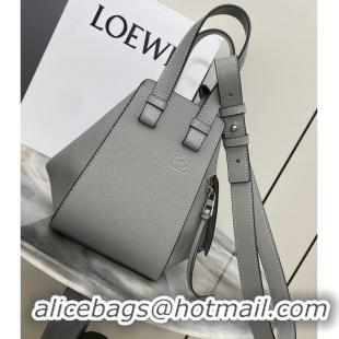 Unique Grade Loewe Classic Soft grain cow leather Hammock bag 46622 Gray