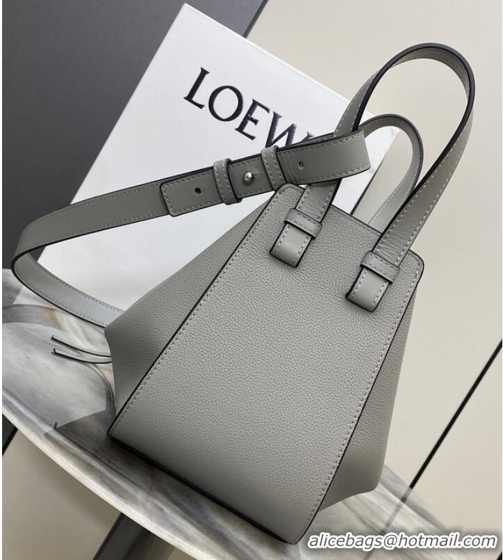 Unique Grade Loewe Classic Soft grain cow leather Hammock bag 46622 Gray