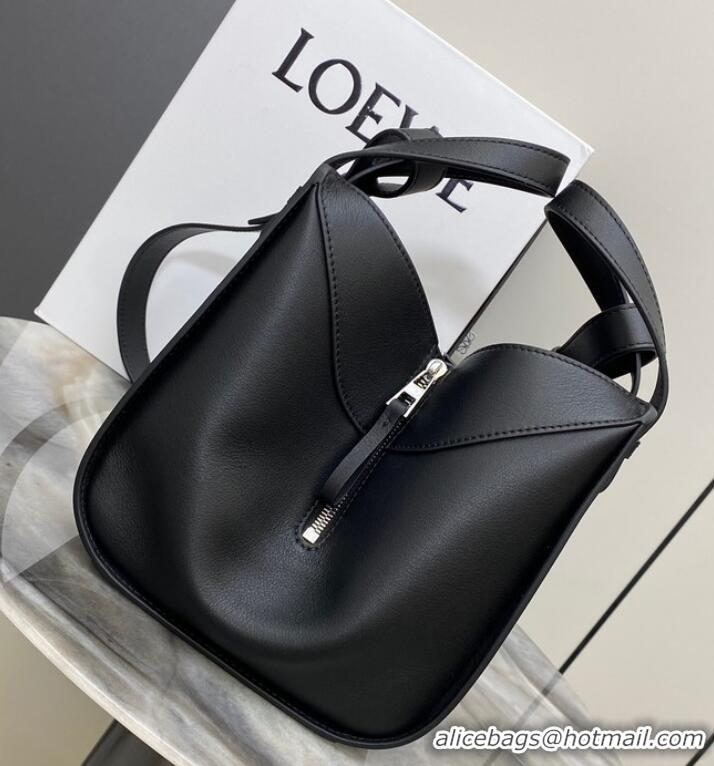 Super Quality Loewe Classic Satin cow leather Hammock bag 96553 Black