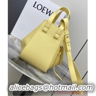 Well Crafted Loewe Classic Satin cow leather Hammock bag 96553 light yellow