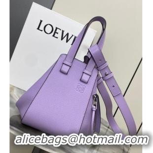 Well Crafted Loewe Classic Satin cow leather Hammock bag 96553 Purple