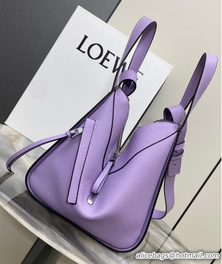 Well Crafted Loewe Classic Satin cow leather Hammock bag 96553 Purple