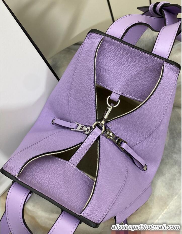 Well Crafted Loewe Classic Satin cow leather Hammock bag 96553 Purple