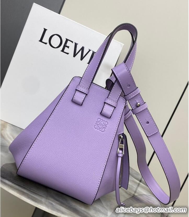 Well Crafted Loewe Classic Satin cow leather Hammock bag 96553 Purple