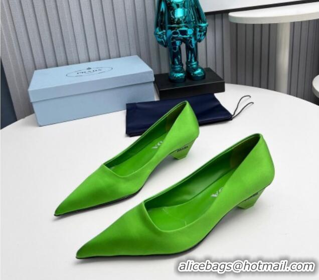 Buy Discount Prada Satin Pumps 4cm Green 202060