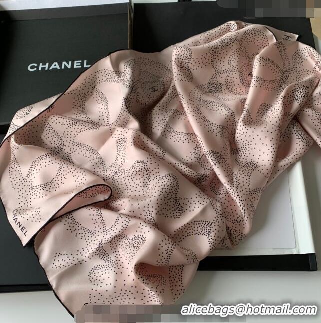 Reasonable Price Chanel Silk Sqaure Scarf 90x90cm CH122101 Light Pink 2023