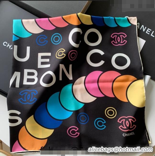 Good Taste Chanel Silk Sqaure Scarf 90x90cm CH122101 Multicolor 2023