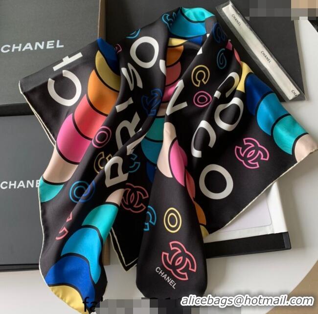 Good Taste Chanel Silk Sqaure Scarf 90x90cm CH122101 Multicolor 2023