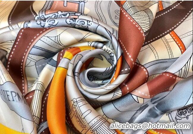 Good Taste Hermes Silk Sqaure Scarf 90x90cm H1221 2023