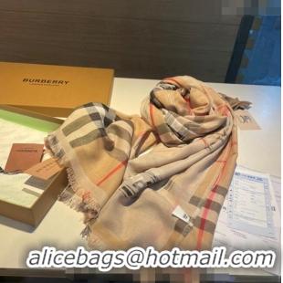 New Design Burberry Check Cricle Scarf 100x200cm 1221 Beige 2023