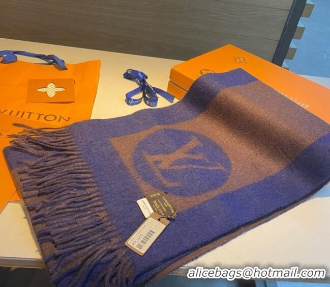 Top Quality Louis Vuitton Cashmere Long Scarf 30x180cm LV122103 Blue 2023