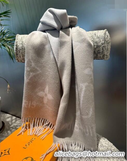 Unique Grade MaxMara Cashmere Long Scarf 36x190cm 1221 Grey 2023