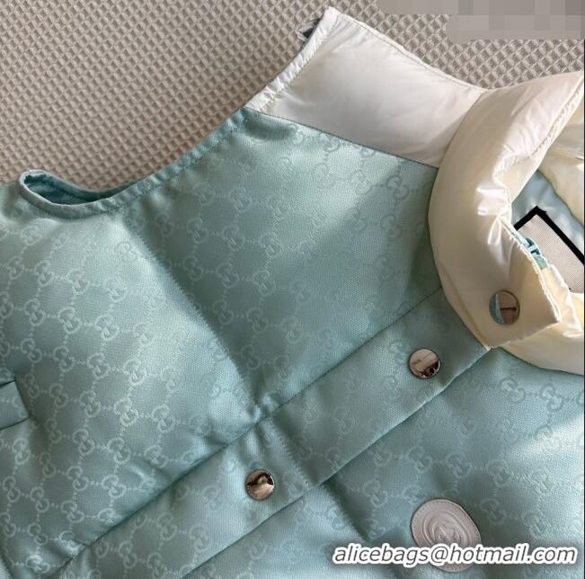 Buy Inexpensive Gucci Down Vest G110902 Light Green 2023