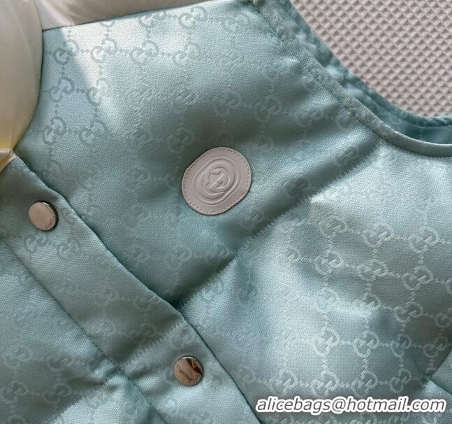 Buy Inexpensive Gucci Down Vest G110902 Light Green 2023