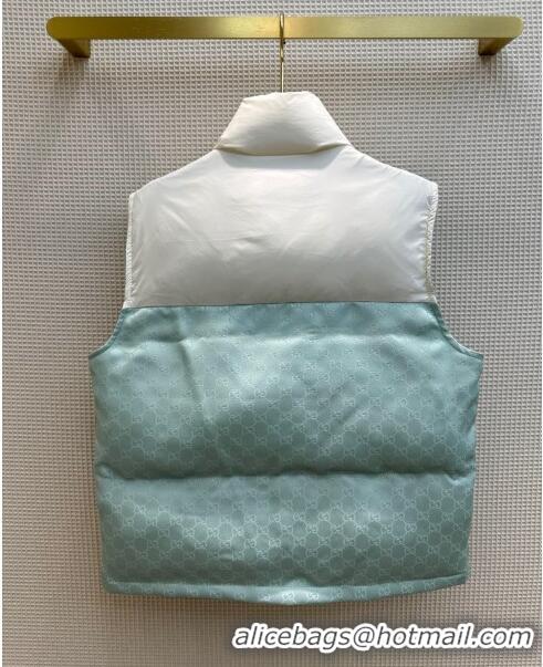 Buy Inexpensive Gucci Down Vest G110902 Light Green 2023