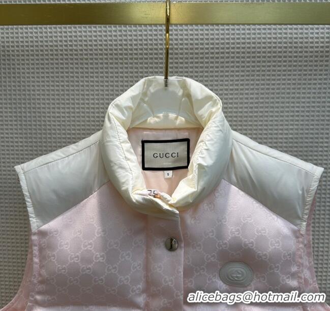 ​Fashion Discount Gucci Down Vest G110903 Pink 2023