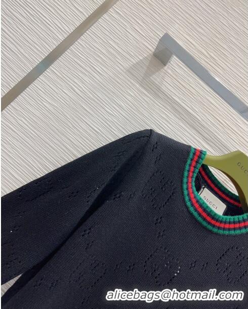 Top Quality Gucci Wool Sweater G112322 Black 2023