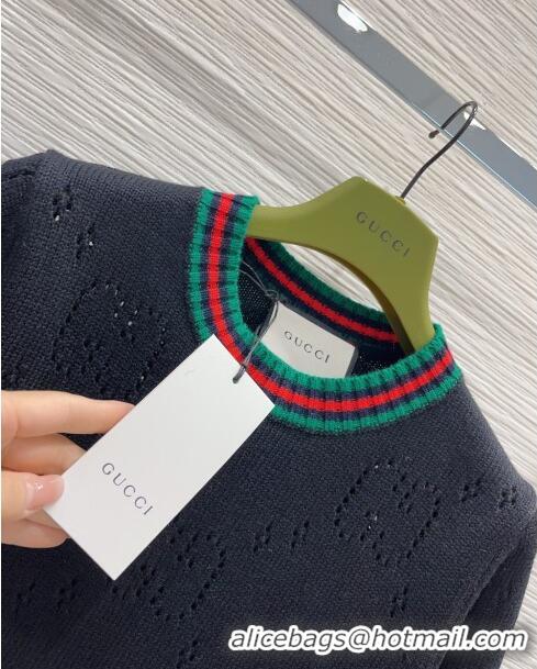 Top Quality Gucci Wool Sweater G112322 Black 2023