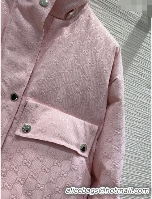 Buy Fashionable Gucci GG Down Jacket G112323 Pink 2023