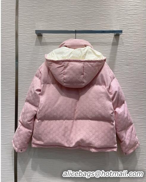 Buy Fashionable Gucci GG Down Jacket G112323 Pink 2023