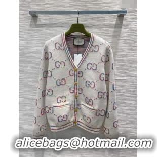 Classic Design Gucci Wool Cardigan G112454 White 2023