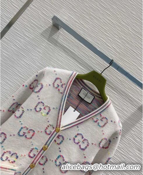 Classic Design Gucci Wool Cardigan G112454 White 2023